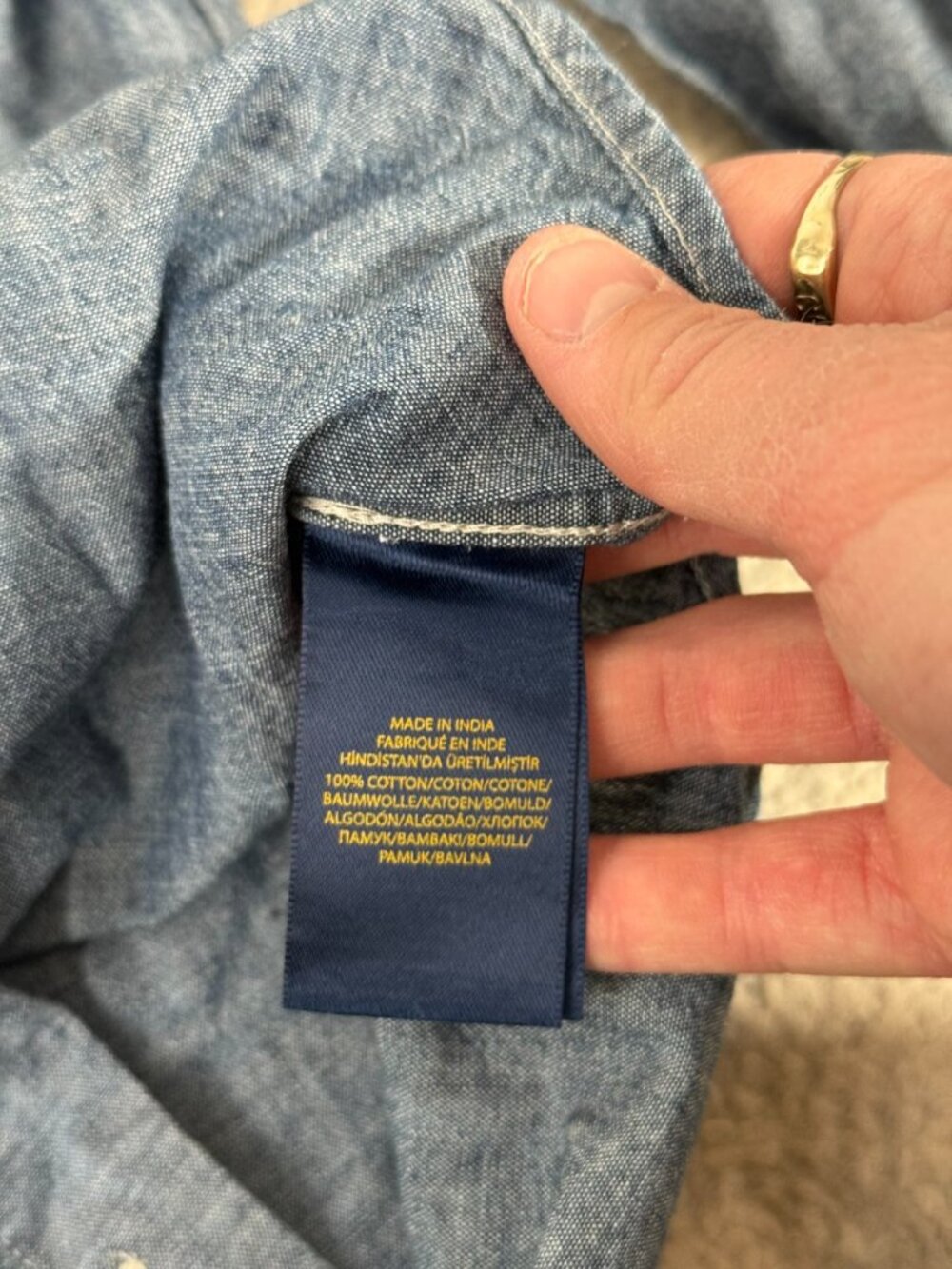 Polo Ralph Lauren Kid's Denim Shirt - Picture 5 of 5